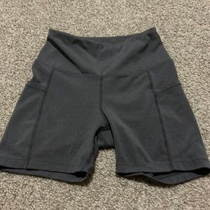 gray workout shorts